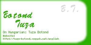 botond tuza business card
